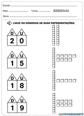 Ligue- dezenas e unidades