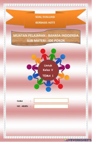 Soal bahasa indonesia ide pokok