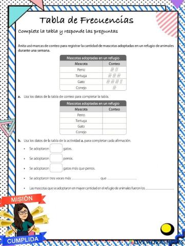 Tabla de frecuencias 2