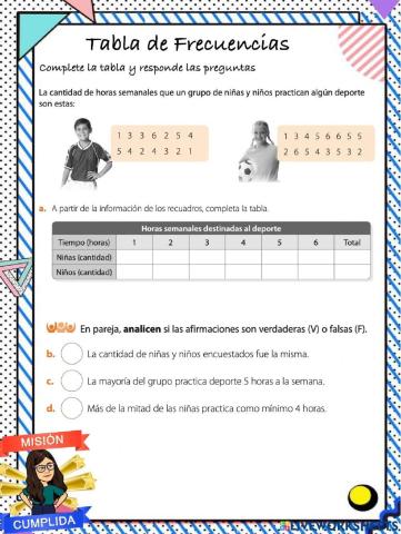 Tabla de frecuencias 3