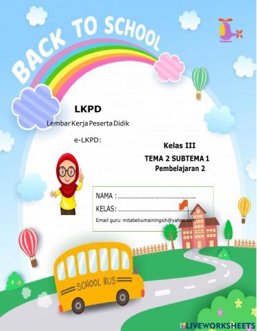 LKPD kelas 3 tema 2 sub 1 pb 2