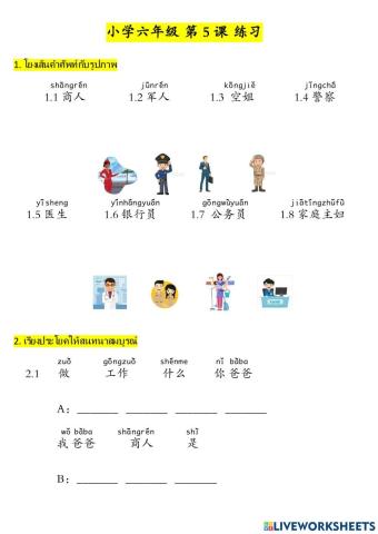 P6 Lesson5 职业