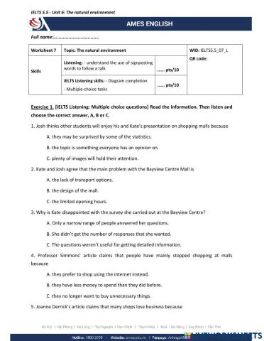 IELTS 5.5 - L5 - Reading A