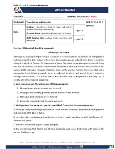 IELTS 5.0 - L5 - Reading Part 1