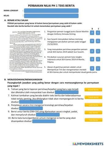 Mengidentifikasi dan menganalisis teks berita