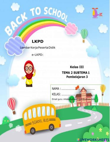 LKPD Kelas 3 tema 2 subtema 1 PB 3