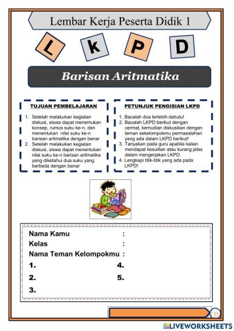 LKPD Barisan Aritmetika 1