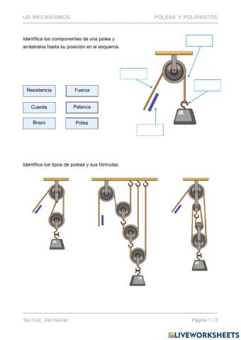 UD Mecanismos (Poleas y polipastos)