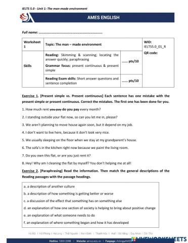 Mindset 2 - Unit 1 - Reading A