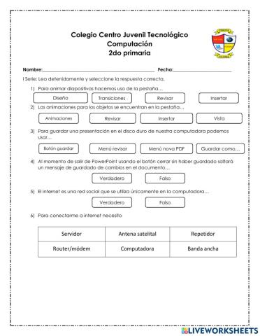 Evaluación 2do