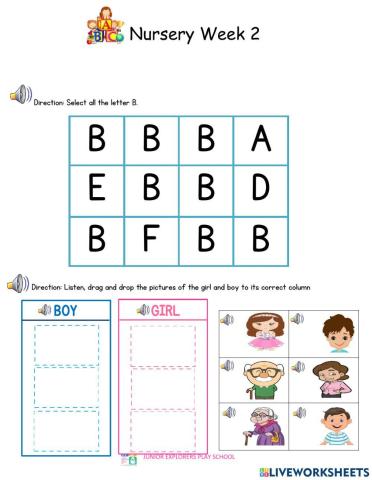 Nursery Summative Assessment Week 2