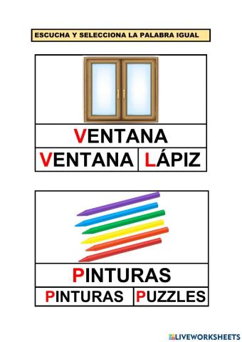 Vocabulario colegio 4