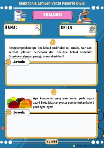 Soal Evaluasi Sistem Koloid