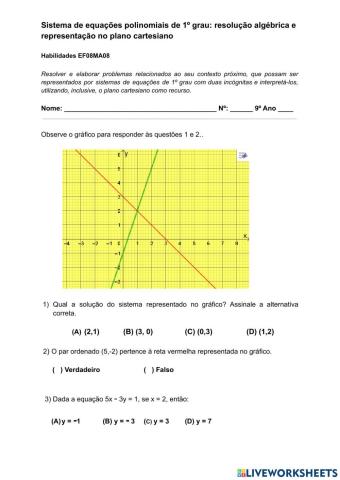 Sistemas de equações