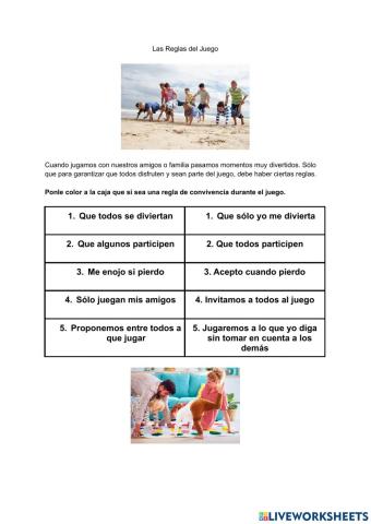 Reglas del Juego