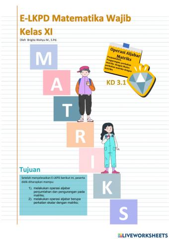 Operasi Aljabar Matriks