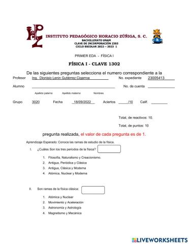 Eda 1 - fisica 1 - 3020