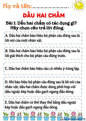 Dấu hai chấm