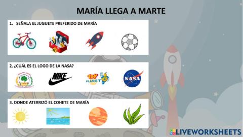 María llega a Marte