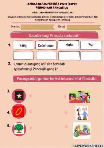 Pendidikan Pancasila Kelas 1