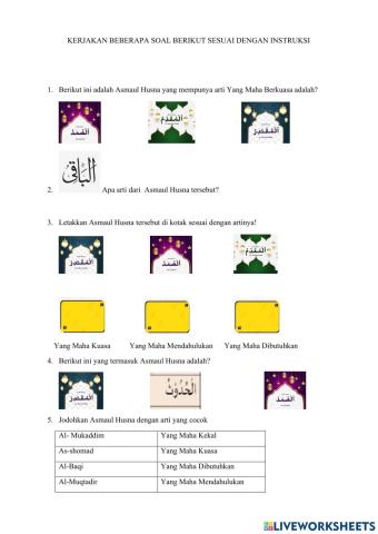 Menenal Nama-nama Allah melalui Asmaul Husna