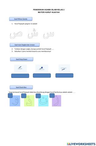 UH PAI Kelas 2 Materi 1