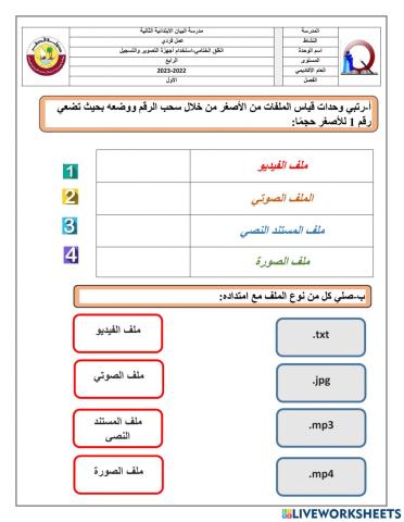 امتدادات الملفات