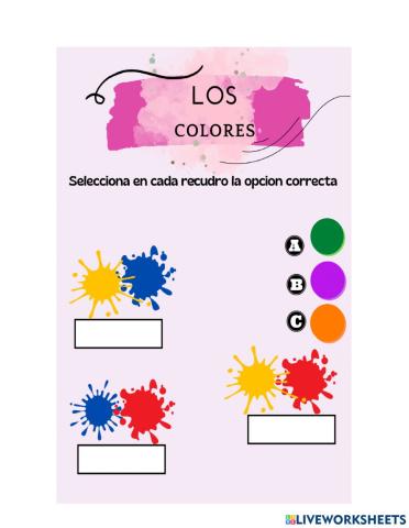 Combinación de colores primarios