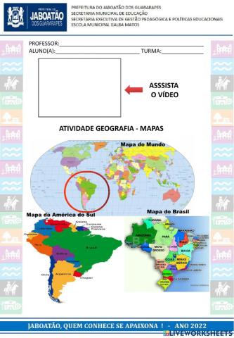 Atividade de geografia