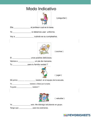 A2     Modo Indicativo