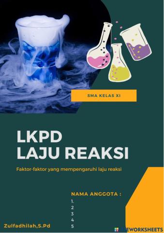 LKPD Faktor yang mempengaruhi laju Reaksi