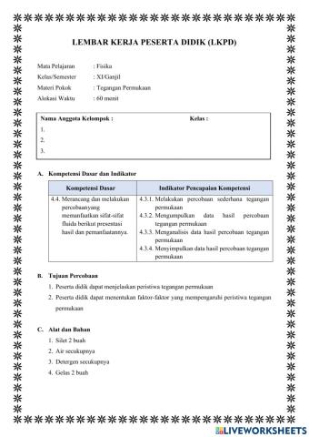 Tegangan Permukaan