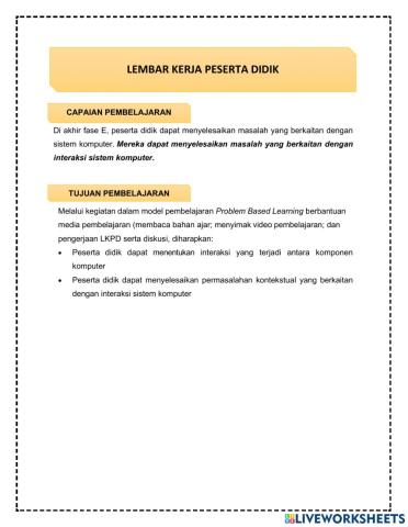 LKPD Interaksi Sistem Komputer