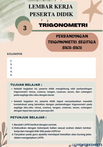 Trigonometri Segitiga Siku-siku