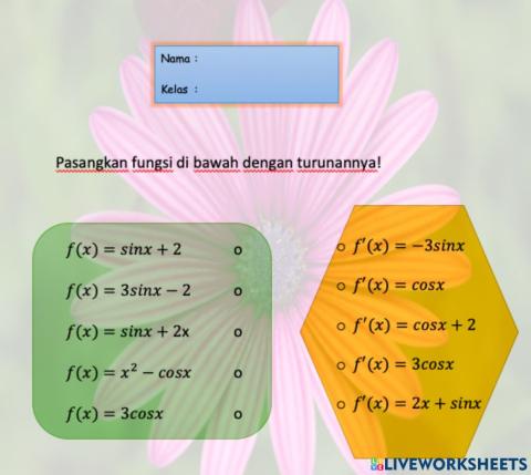 Turunan Fungsi Trigonometri Sederhana