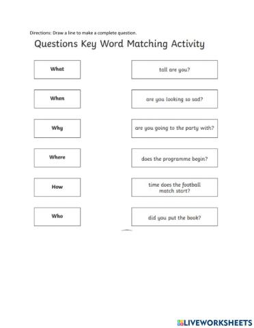 Making Questions