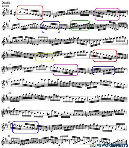 Scale patterns in Bach