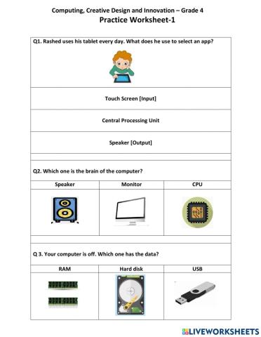 Practice worksheet-gr-4