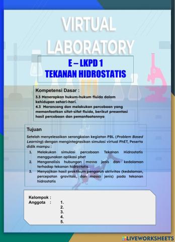 LKPD TEKANAN HIDROSTATIS PHET-RA 3