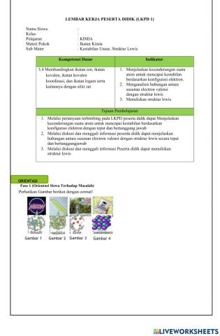 Lkpd kestabilan unsur dan struktur lewis