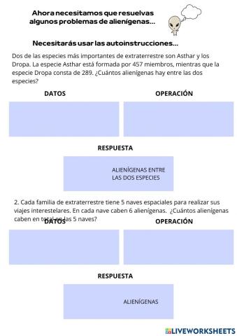 Problemas 2º primaria