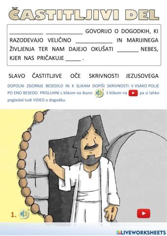 Rožni venec - častitljivi del