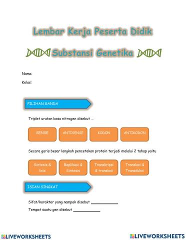 LKPD Materi Genetik