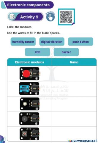 Unit 1 - Activity 9: (Electronic Components)