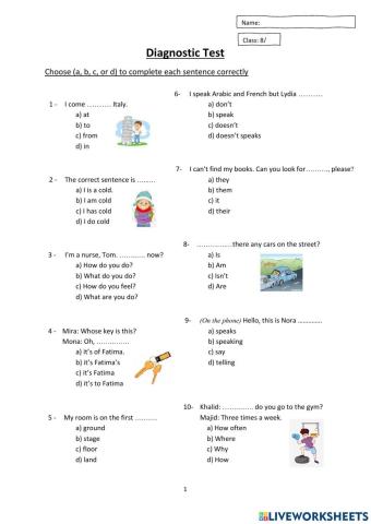 Diagnostic Test Clip