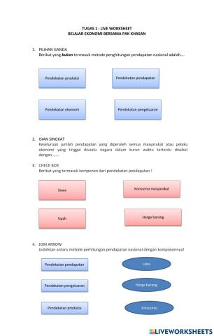 Lkpd live worksheet ekonomi