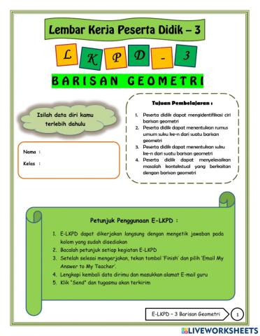 3. Barisan Geometri