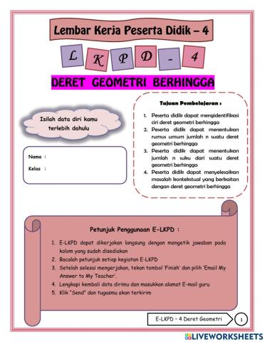 4. Deret Geometri Berhingga