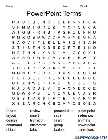 PowerPoint Word Search