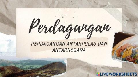 Perdagangan Antarpulau dan Antarnegara